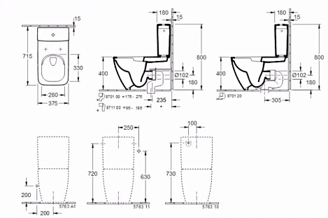 Бачок для унитаза Villeroy&Boch Legato 57631101