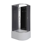 Душевая кабина Niagara Eco 100x80 E100/80/40L/TN/BK черный/серебро