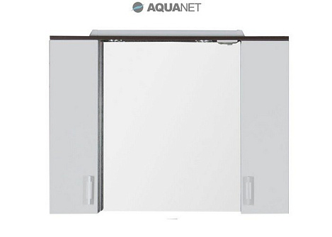 Шкаф-зеркало Aquanet Тиана 100 (172679) белое/венге