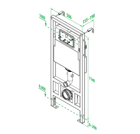 Инсталляция для унитаза IDDIS Neofix NEO0000I32