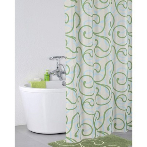 Штора для ванной комнаты IDDIS Flower Lace Green 412P20RI11