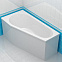 Акриловая ванна Riho Delta 150x80 BB8000500000000 (B066001005) правая