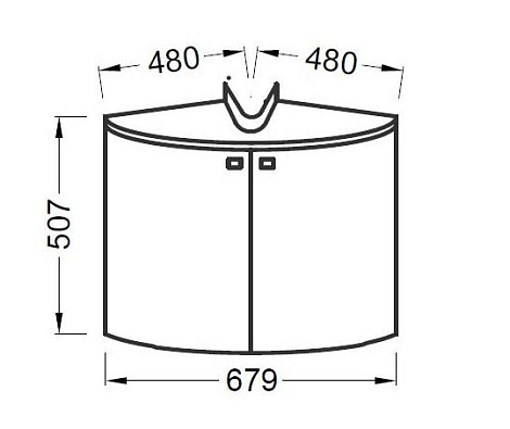 Тумба под раковину Jacob Delafon Odeon Up 66 EB864-G1C, белый