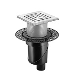Душевой трап Berges Platz Uno 150x150 (090070) матовый хром