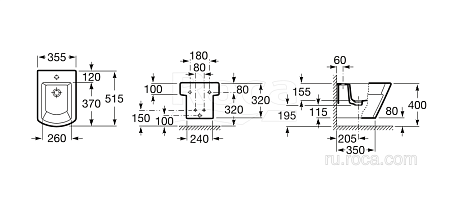 Биде подвесное Roca Hall 35762K000
