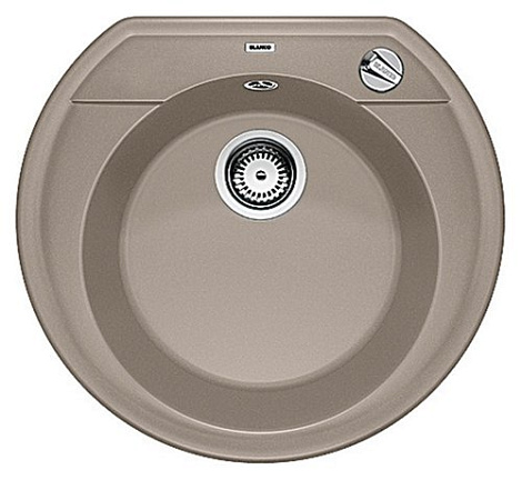 Кухонная мойка Blanco RONDOVAL 45 SILGRANIT PuraDur 517392, серый беж