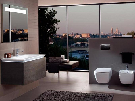 Тумба под раковину с подсветкой Villeroy&Boch Legato B221L0E8, белое дерево
