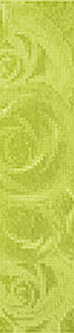 Бордюр для стены LB-CERAMICS Фьюжн 9x40 1504-0096, зеленый