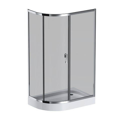Душевое ограждение AM.PM Like Solo Slide 120 W83G-302U120CG 120x80, стекло тонированное, хром