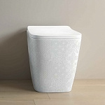 Приставной унитаз Artceram A16 ASV004 01 86 декор: Cementina