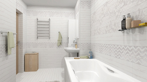 Панно для стены LB-CERAMICS Шебби Шик 60x40 1606-0006, белый