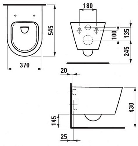 Подвесной унитаз Laufen Kartell 8.2033.6.000.000.1