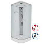 Душевая кабина Niagara Eco 100x100 E100/13/MT серебро