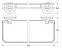 Полка с держателями 70 cm FBS Standard STA 017