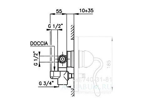 Внутренняя часть смесителя Nicolazzi 4060