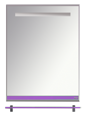 Зеркало с полочкой Misty Джулия Л-Джу03060-1510, сиреневое стекло