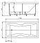Акриловая ванна Акватек Феникс 170x75