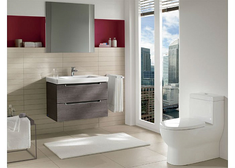 Тумба под раковину Villeroy&Boch Subway 2.0 A69600FQ, дуб-графит