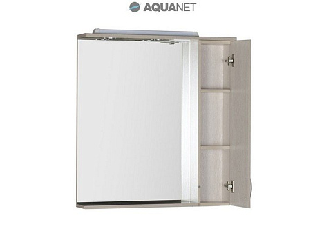 Шкаф-зеркало Aquanet Донна 80 (169039) белый дуб