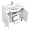 Комплект мебели Aquaton Домус 95 R (1A061301DO010) белый (Тумба+раковина+зеркало)