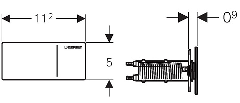 Клавиша смыва Geberit Sigma 70 115.630.SQ.1
