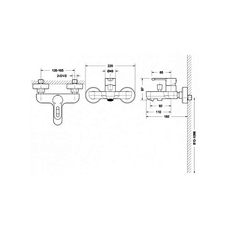 Смеситель для ванны Bravat Stream-D F637163C-B