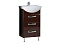 Комплект мебели Aquaton Ария 50 Н (1A140201AA430) темно-коричневый (Тумба+раковина+зеркало)