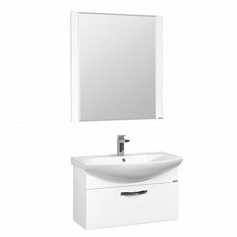Тумба с раковиной Aquaton Ария 80 (1A1417K0AA010) белая
