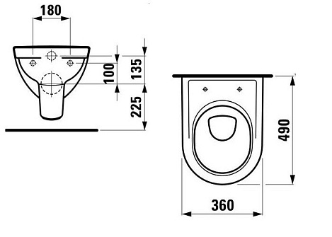 Подвесной унитаз Laufen Pro 8.2095.2.000.000.1