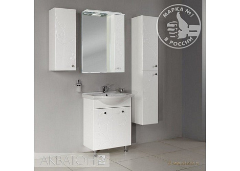 Шкаф-зеркало Aquaton Лиана 60 (1A162702LL01R) правостороннее