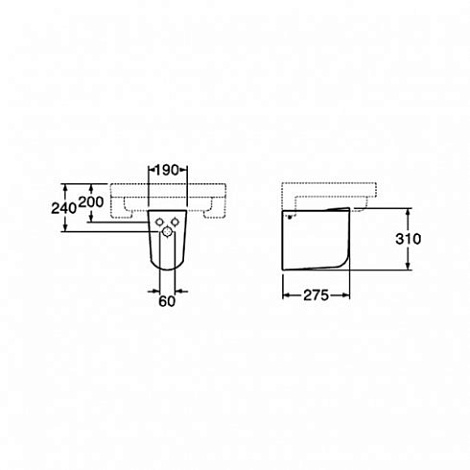 Полупьедестал Gustavsberg Artic GB1149310100