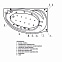Гидромассаж Акватек Бетта 150 пневматическое управление стандартные форсунки