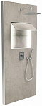 Душевая система Jacob Delafon Ecrin E803001-D35 с термостатом и подсветкой хром/серый