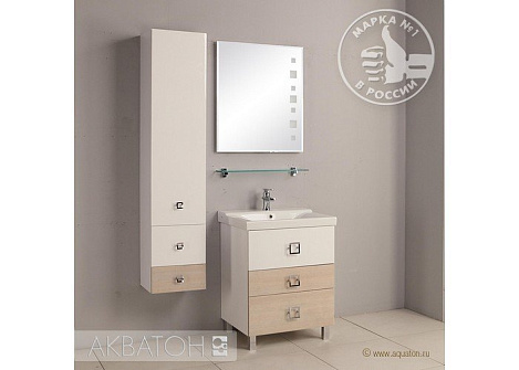 Тумба с раковиной Aquaton Стамбул 65М (1A1458K0ST590) сосна ларедо