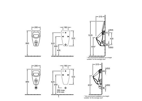 Писсуар Villeroy&Boch Subway 751301R2