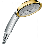 Лейка для душа hansgrohe Raindance Classic 100 3jet 28548090, хром/под золото