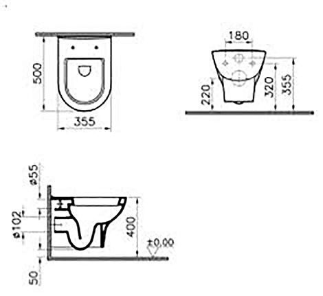 Унитаз Vitra Zentrum 5785B003-0850