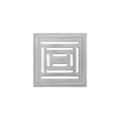 Душевой трап Berges Zentrum Uno 150x150 (090472) матовый хром