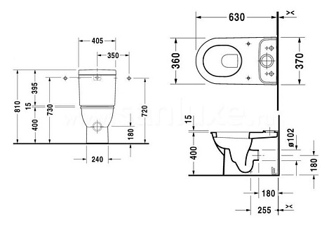 Бачок для унитаза Duravit Darling New 931100005
