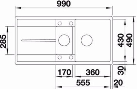 Кухонная мойка Blanco METRA 6 S-F SILGRANIT PuraDur 519120, кофе