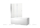 Шторка для ванны Aquanet Beta 4 NF6222-hinge
