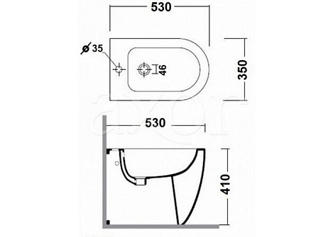 Биде напольное Area Form 22250101