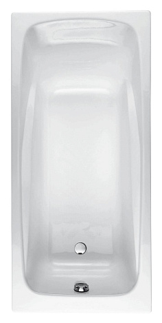 Чугунная ванна Jacob Delafon Repos 180x85 E2904-S-00 с ножками и сливом-переливом без антискользящего покрытия