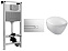 Комплект унитаз Jacob Delafon Presquile E5504-NF+E4326-CP+E4440-00 с инсталляцией, клавишей и сиденьем