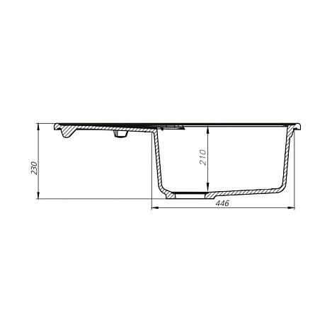 Кухонная мойка IDDIS Kitchen G K13P771i87, песочная