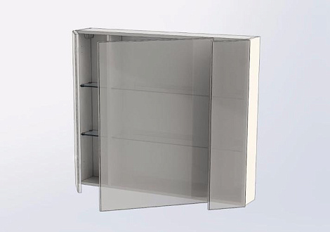 Шкаф-зеркало Aquanet Эвора 100 (185194) белое