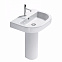 Раковина с пьедесталом Duravit Happy D 0417650000+0863860000