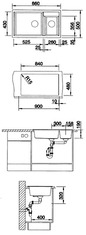 Кухонная мойка Blanco METRA 9 SILGRANIT PuraDur 517364, серый беж