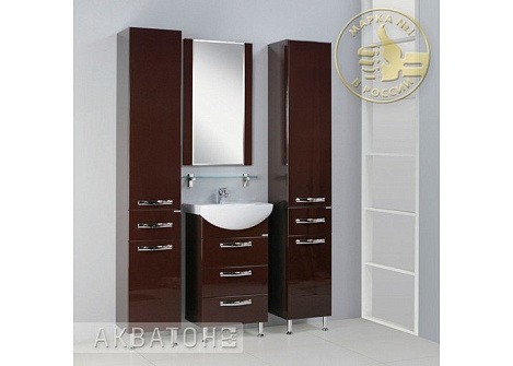 Тумба с раковиной Aquaton Ария 50 Н (1A1402K0AA430) темно-коричневый