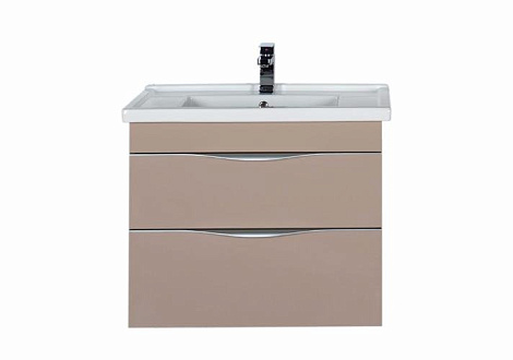 Тумба с раковиной Aquanet Эвора 80 (183997+182324) капучино